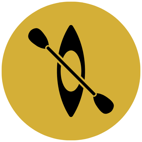 canoe or kayak with oar