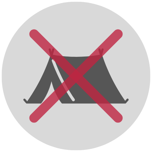 no outdoor accommodation