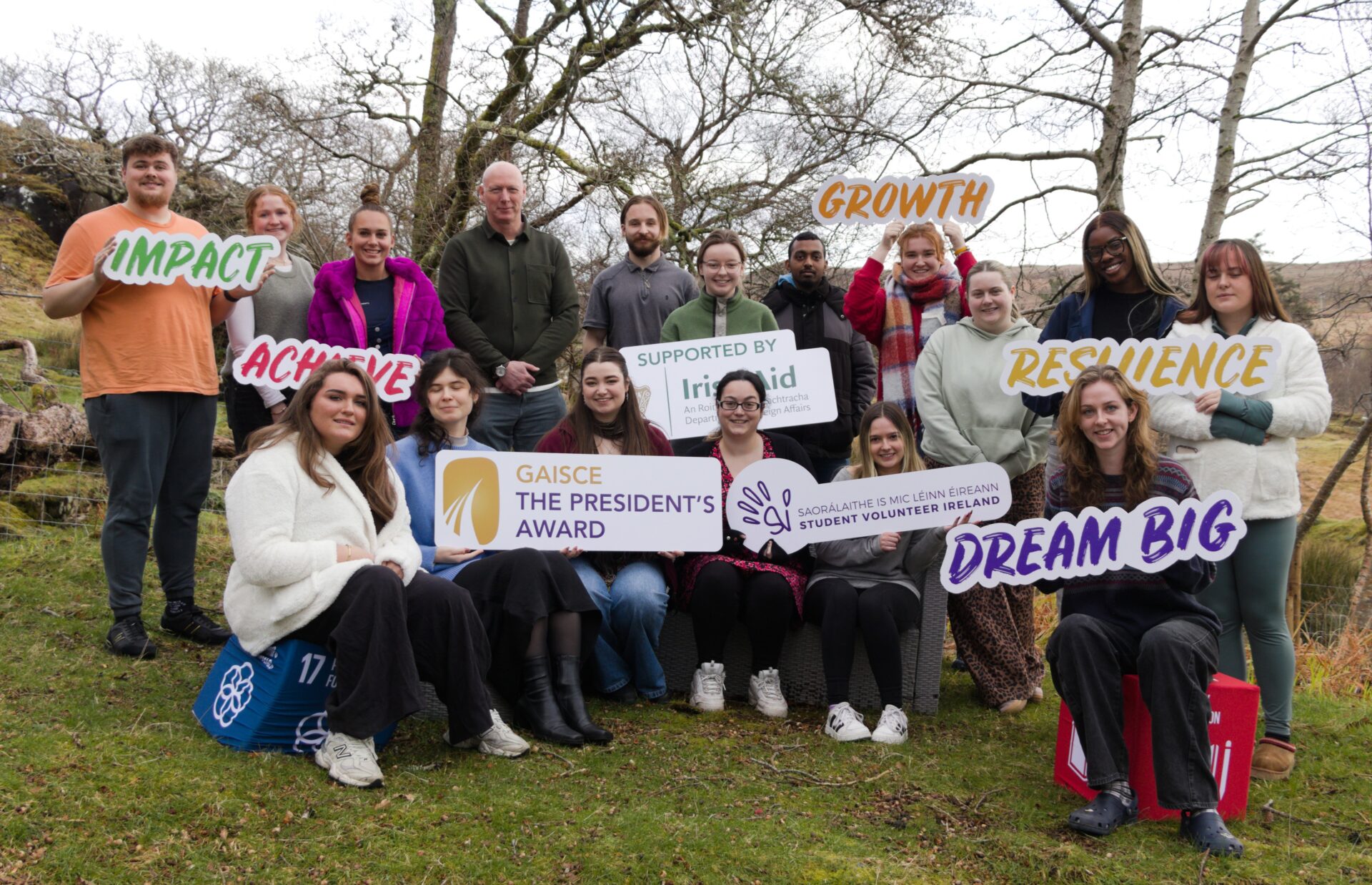 The second and final weekend of the Roots and Shoots: Gaisce Gold Residential in partnership with Student Volunteer Ireland and supported by Irish Aid took place in Connemara, Galway, from 16th to 18th January 2026. We welcomed back 16 fantastic young people to participate in workshops and hear from some incredible guest speakers, all focused on sustainable development goals (SDGs).