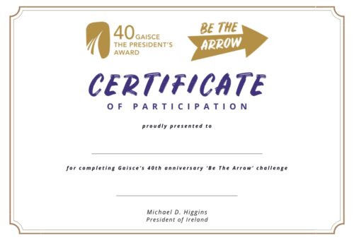 be the arrow 40th anniversary cert