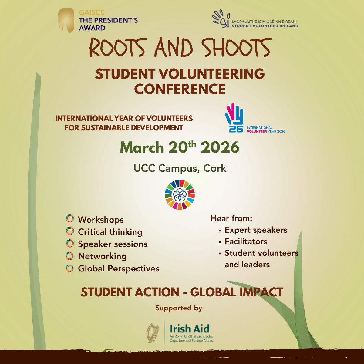Register Now! Roots and Shoots: A Student Volunteering Conference