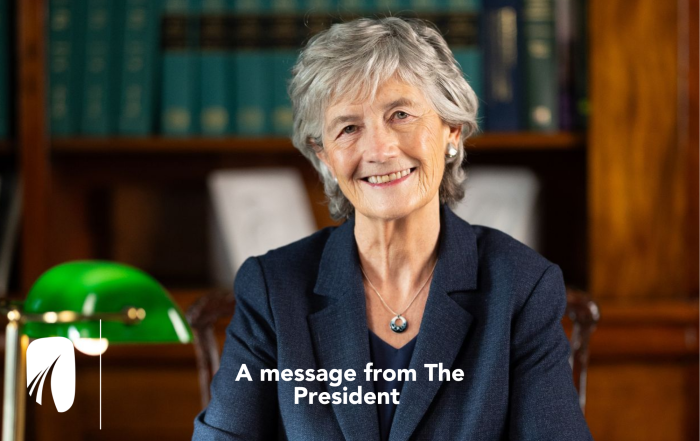 President Catherine Connolly's Message